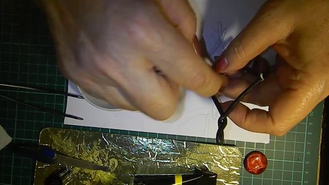 Делаем кулон с жареной кожей  5. Leather pendant. Pendente di cuoio