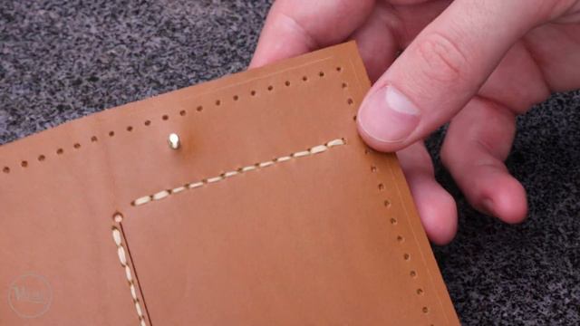 Making A Handmade Unusual Leather Travel Wallet | ASMR | PDF