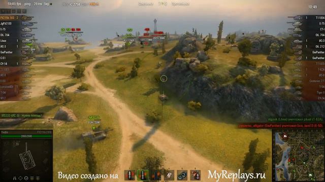 WOT: Рудники - FV215b 183 - 4 фрага