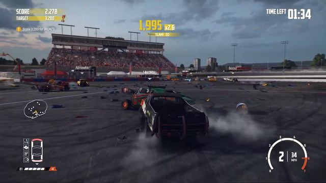 Ole! El Matador Crunchtime @ Big Valley Arena In Wreckfest Demo Derby Daily