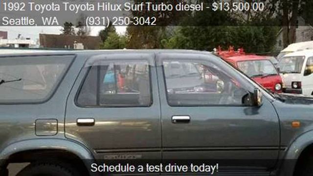 1992 Toyota Toyota Hilux Surf Turbo diesel  for sale in Seat