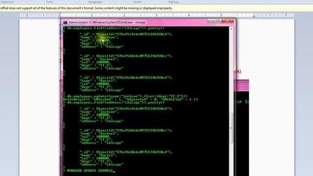 MONGODB  UPDATE METHOD  DEMO