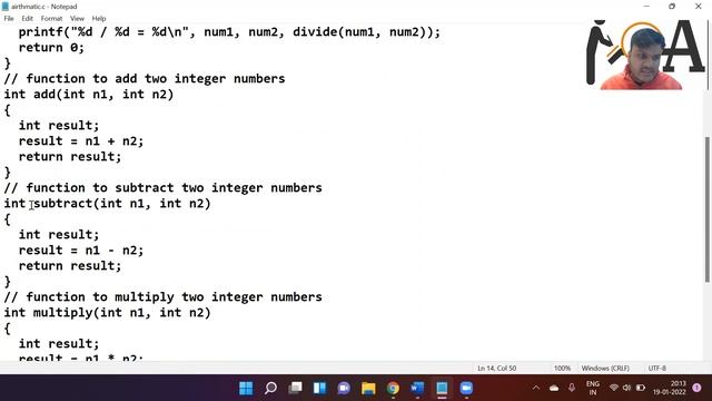 Code In C | C Program For Arithmetic Operations (Add, Subtraction, Multiplication, Divide)