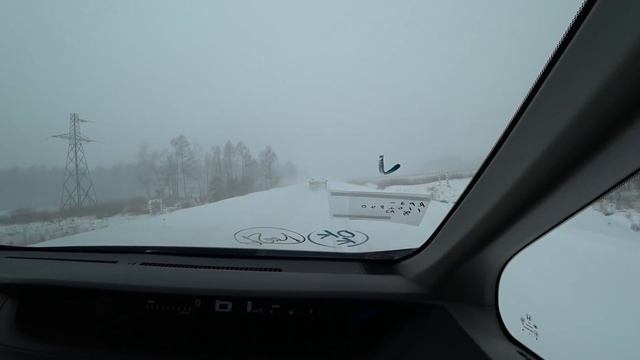 Опасный перегон / Владивосток-Краснодар / снежная буря / перегонщик в кювете
