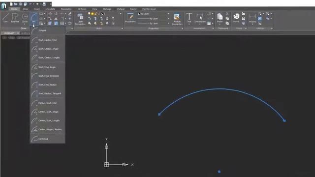 How To Draw Arcs In NanoCAD