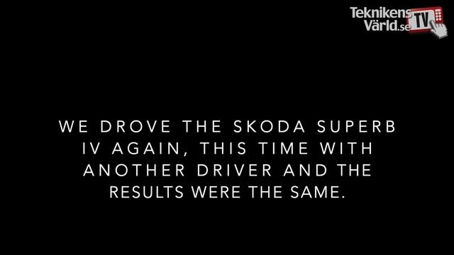 Skoda Superb IV Fails The Moose Test