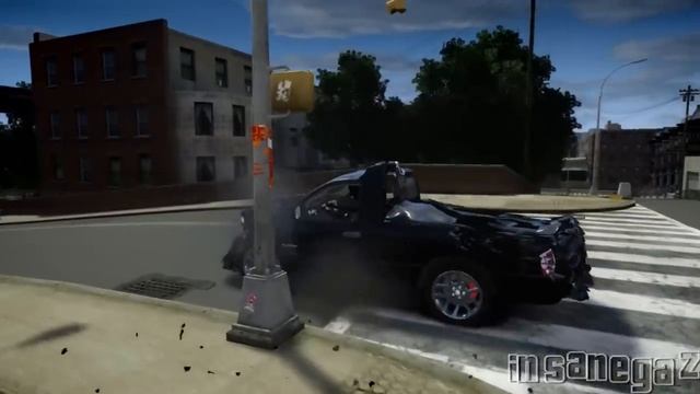 GTA IV 2006 Dodge Ram SRT-10 [EPM] Crash Testing - Insanegaz