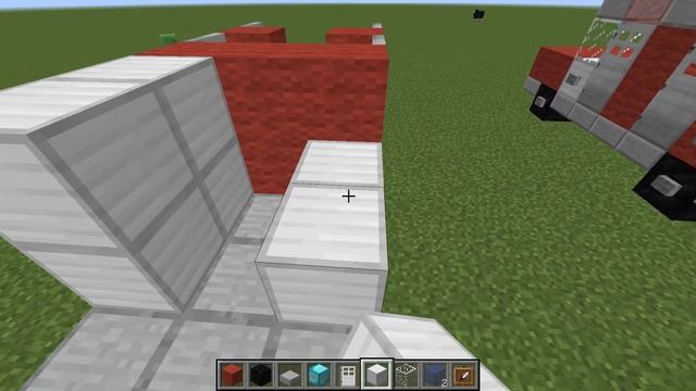 Пожарная машина в майнкрафт.