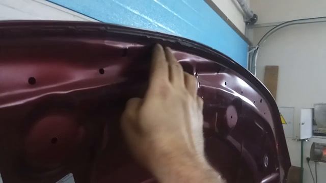 рихтовка алюминиевого капота, 27 января 2020 г.