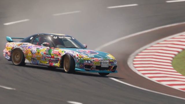 GT Sport - Custom Stickerbomb Drift RX7