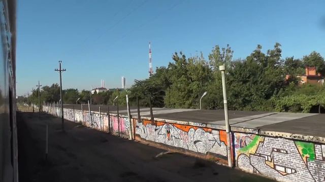 Краснодар из окна поезда