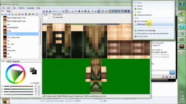 Timelapse - Forest Elf Huntress (minecraft Skin)