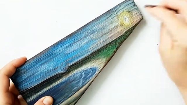 Роспись дерева.  Ключница своими руками.