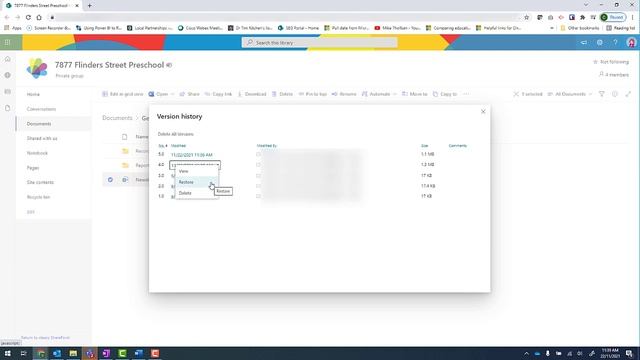 Teams - How To Restore A Word/Excel/PowerPoint File To A Previous Version In Teams