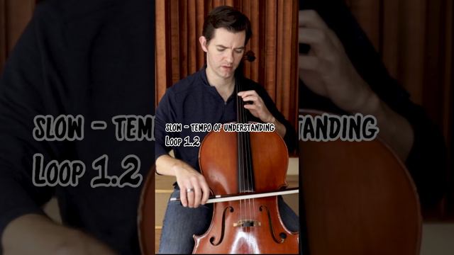 Loop 1.2 Slow - 3rd Position Notes In Part 1| Wednesday Addams Paint It Black Practice Loops