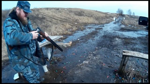 Пристрелки ТОЗ-34 и МР- 155 дробовыми патронами самокрут 00 и 3.