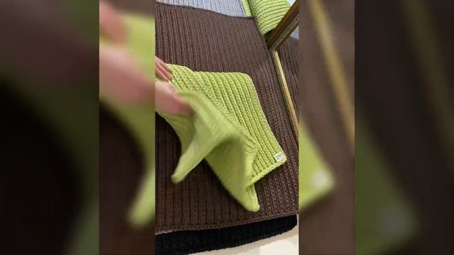 Коллекция Коса от бренда Иванка. Вязанный ковёр ручной работы.