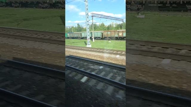 Перегон  Красный Строитель-Покровское Мцд 2 (Курско-Рижский диаметр). Вид с окна.