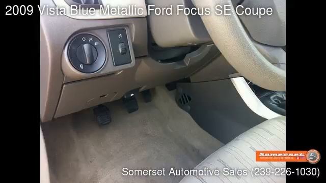 2009 Vista Blue Metallic Ford Focus SE Coupe - Fort Myers, FL 33912 - Used Cars