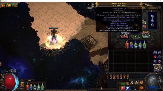 Highest Gem Level Achieveable In PoE Lvl 45 + Lvl40 Purifying Flame Build
