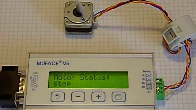 Stepper Motor Controller MUFACE® V5 Controls A Hybrid Stepper Motor