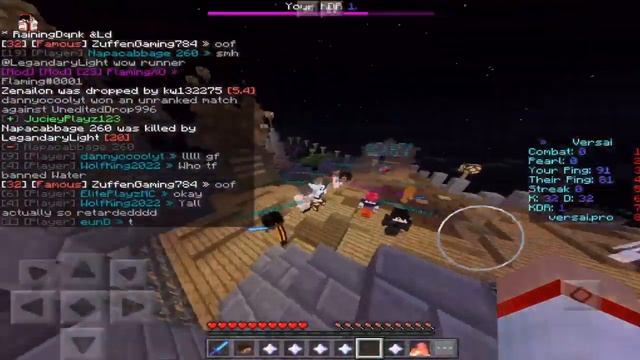 BEST PvP Server Review!//BEST MCPE PVP SERVER 1.9 | VERSAI