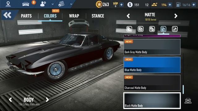 Nfs No Limits : Chevrolet Corvette Stingray 427 C2, Stage Up To 5(UGR)