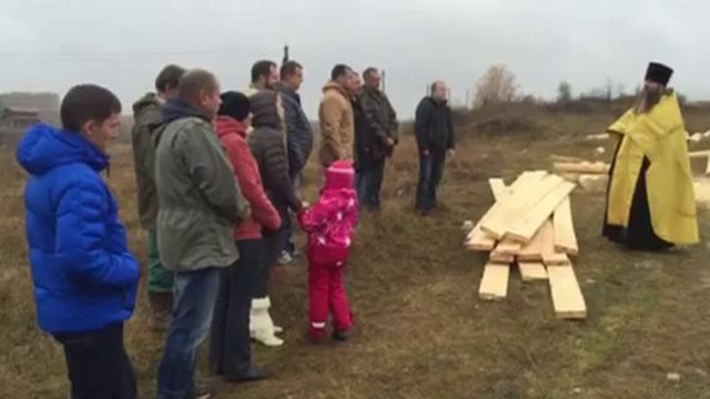 Молебен в честь начала строительства