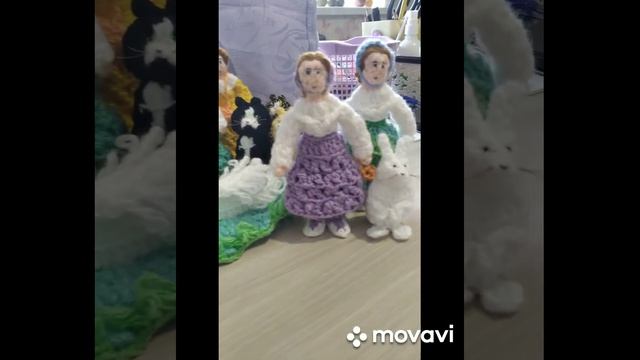 МАЛЕНЬКИЕ КУКЛЫ 12см,ЗАЙЧИК,КОТ,ЛЕБЕДЬ.ВЯЗАНИЕ КРЮЧКОМ.