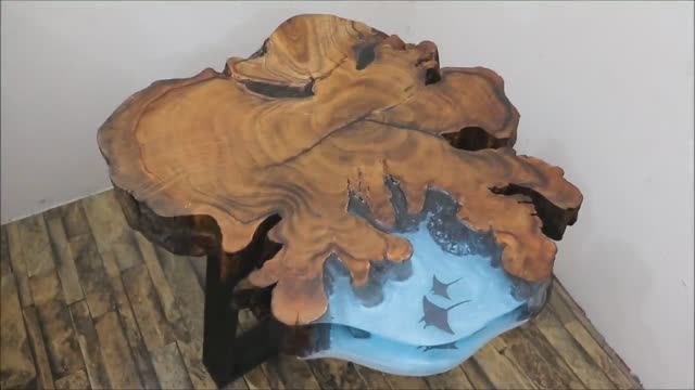 Кофейный столик. Эпоксидная смола.