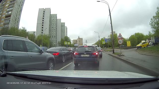 Захват авто угонщика в Москве.