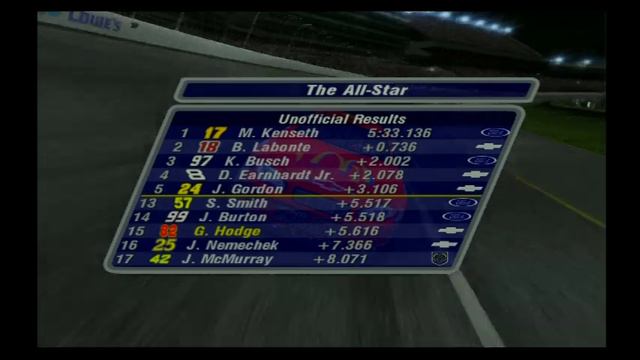 CRAZY LAST LAP CRASH FOR THE WIN!! NASCAR THUNDER 2004 CAREER MODE S9: 2011 ALL STAR RACE