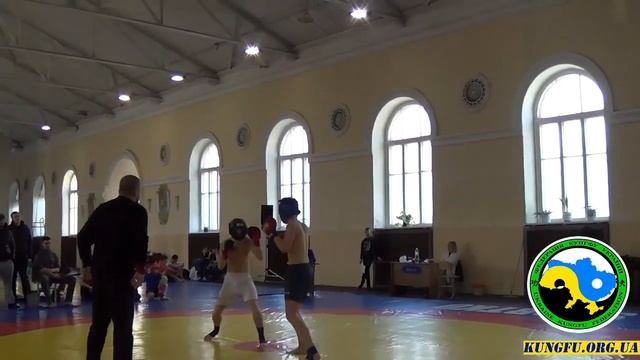 Бой 6 раунд 3 Саньда. Чемпионат Украины по КУНГФУ 26-27.03.2016
