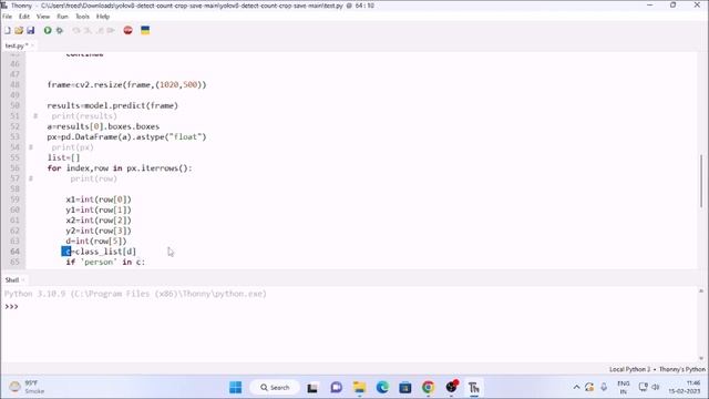 how to crop and save detected object with yolov8 | yolov8 opencv python | computer vision | yolov8