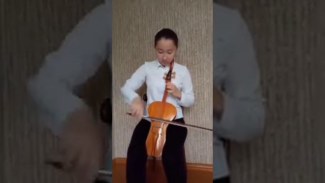 Қобыз класының оқушысы Бисембаева Жанару. Қазақтың халық әні 