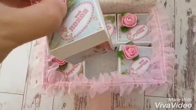 Мамины сокровища в технике  скрапбукинг.