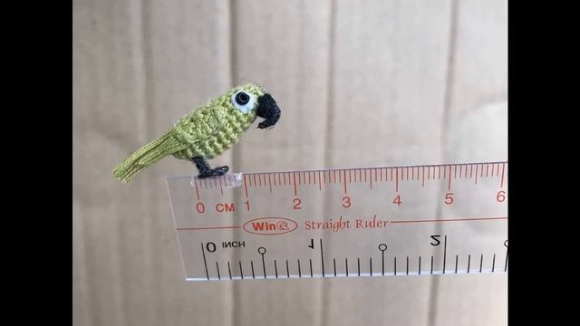 Micro Parrot Crochet - Amigurumi  - Bird Crochet Pattern Free - Micro Bird