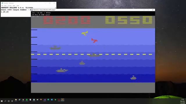 Canyon Bomber - Atari 2600 EMU - Game 7 B/B - 1,050 *MAX-OUT*