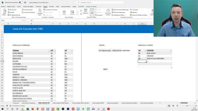 Lista de Dados no Excel - DropDown Excel