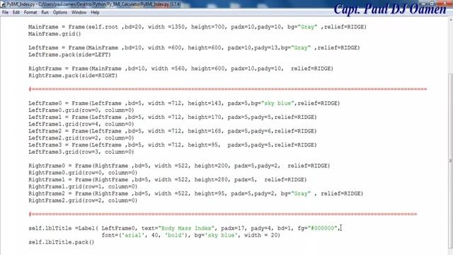 How To Create A BMI Calculator In Python - Part 1 Of 2