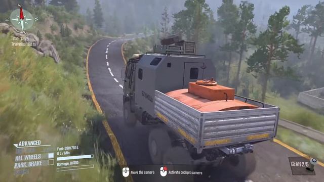Aksi Truck Kamaz Ngelewatin Sungai Dan Lumpur | Spintires Mudrunner
