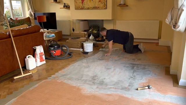 Amtico Floor Herringbone Install And Geo Oyster.