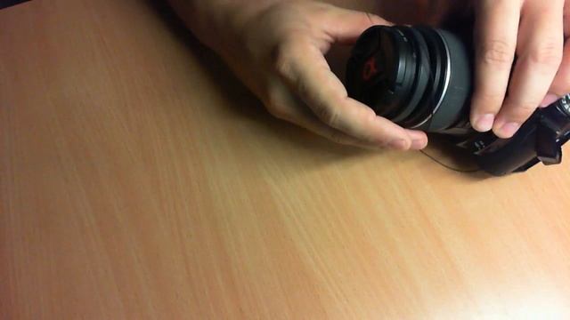 55 Mm Lens Cap With Strap For Sony Camera (Black).wmv