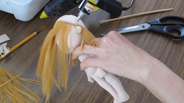 Куколка Соня Урок 7  Уши,волосы