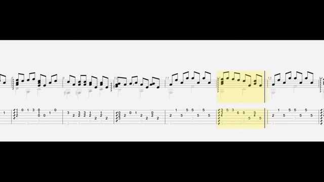 Ноты и табулатура красивой аранжировки на гитаре Александр Родовский - Hatikva, гимн Израиля