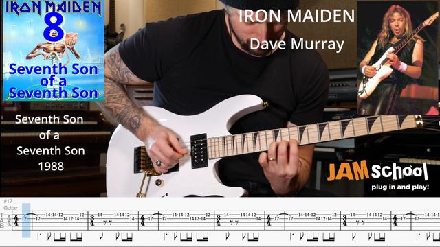 Iron Maiden Seventh Son Of A Seventh Son Dave Murray Guitar Solo (With TAB)