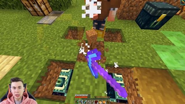 НУБ И ПРО ВЗОРВАЛИ ДЕРЕВНЮ ЖИТЕЛЕЙ НА ОСТРОВЕ НА 1 БЛОКЕ В МАЙНКРАФТ НО ВЫЖИВАНИЕ НА ОДНОМ БЛОКЕ