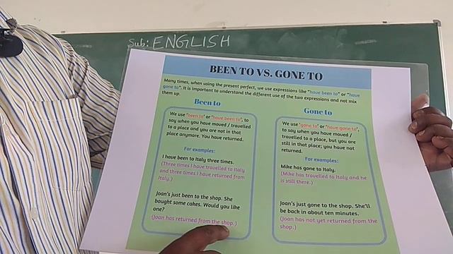 English - Topic - Been Vs Gone