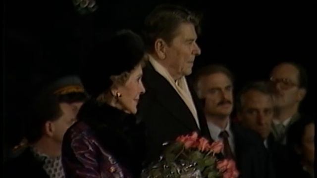 President Reagan's Arrival Via Air Force One In Geneva, Switzerland On November 16, 1985