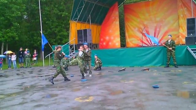 Показательное выступление союза ВДВ | День ВДВ 2015 (02.08.2015)